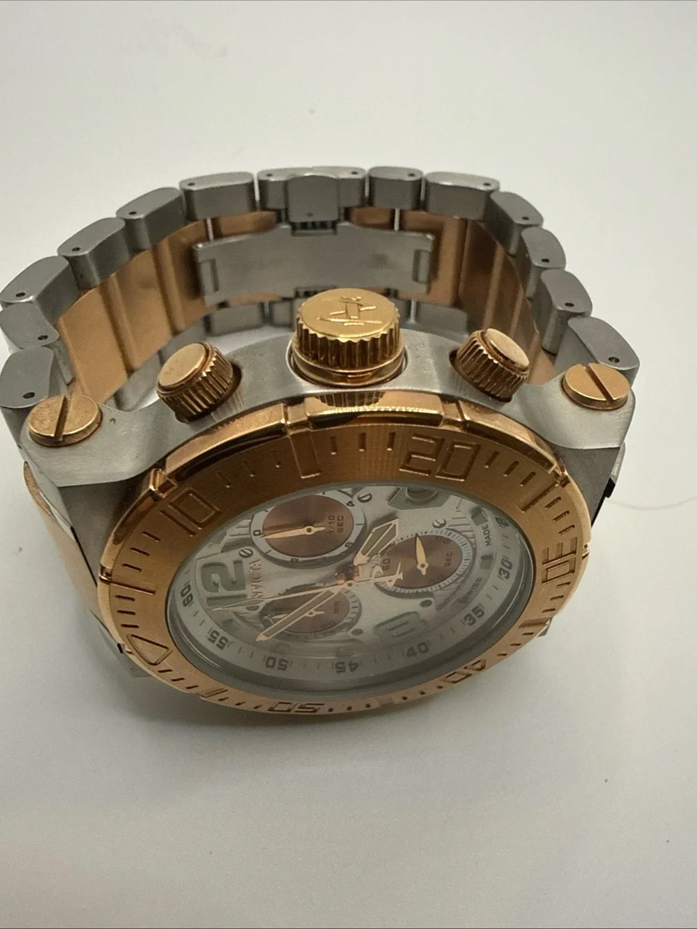 Invicta Reserve Ocean Reef Chronograph Watch 46mm 6755 Swiss Rose Gold-Plated